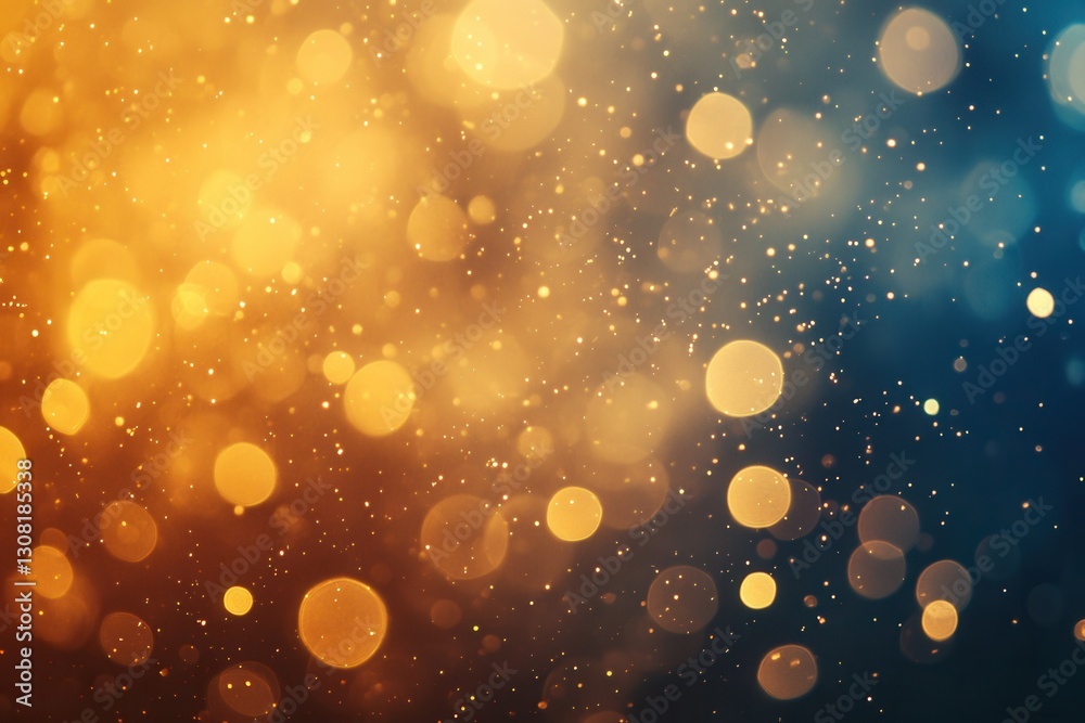 Aufkleber nostalgic abstract background featuring warm golden glow and vintage color palette with grainy textu
