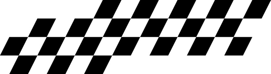 Checkered Racing Motion Illustration Vector