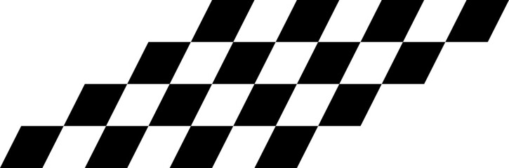 Checkered Racing Motion Illustration Vector
