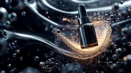 Luminous collagen bubbles floating gracefully over a dreamy sky ethereal artistry surreal environment aesthetically captivating concept