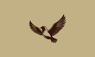 Fototapeta premium Free Bird flying Logo design