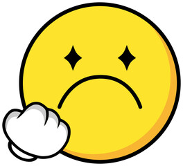 Cute Emoji Sticker Element Set