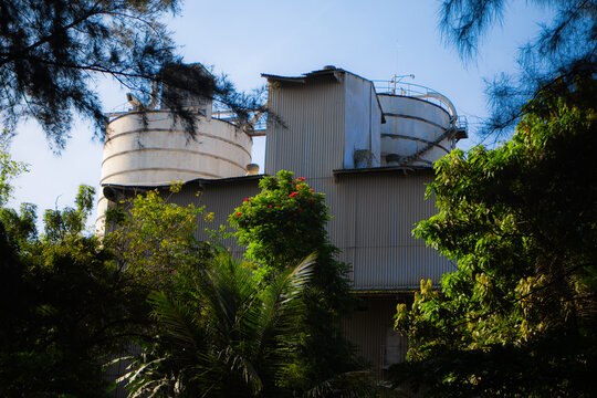water tower in the park