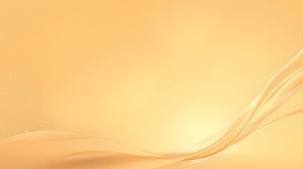 Abstract Golden Waves: A Serene and Elegant Background