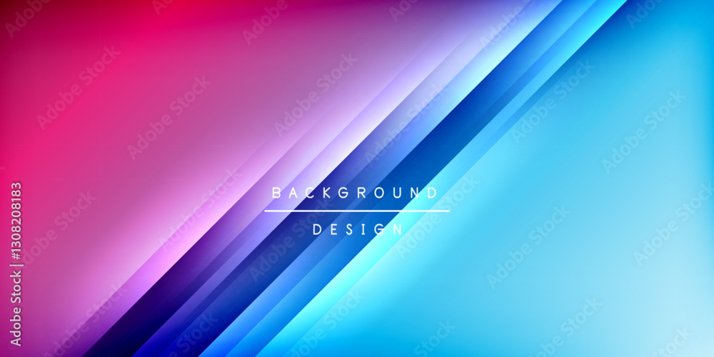 Poster dynamic shadow lines geometric shapes