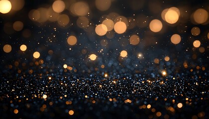 Glittering Dark Background Lights