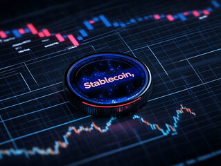 Analyzing stablecoin trends cryptocurrency market financial data visualization digital environment analytical viewpoint