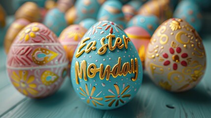 Happy Easter Monday: joyful celebration, spring renewal, holiday festivity, Christian tradition, sacred observance, seasonal joy, family gathering, faith reflection, cultural significance.