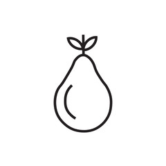 pear line icon 