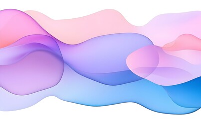 Fototapeta premium Soft Colorful Waves in Abstract Design for Background or Artwork