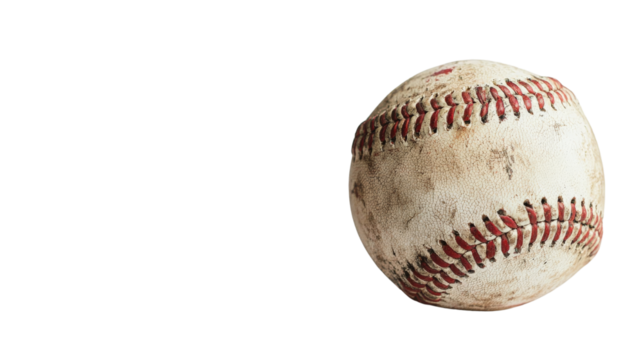 Baseball card isolated on transparent background, PNG file, sports memorabilia