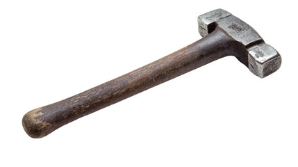Hammer isolated on transparent background, PNG file, sturdy and reliable