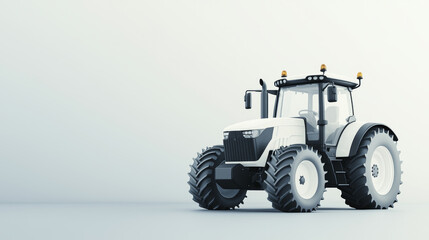 Electric tractor farming, efficient and ready for work in field