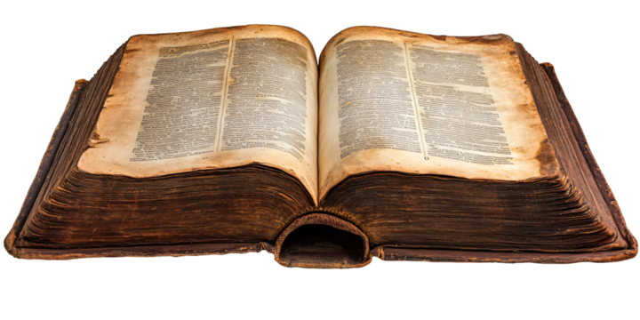 A weathered, antique book lies open, revealing aged pages filled with forgotten stories and untold wisdom.