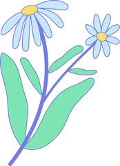 Naklejka premium flower