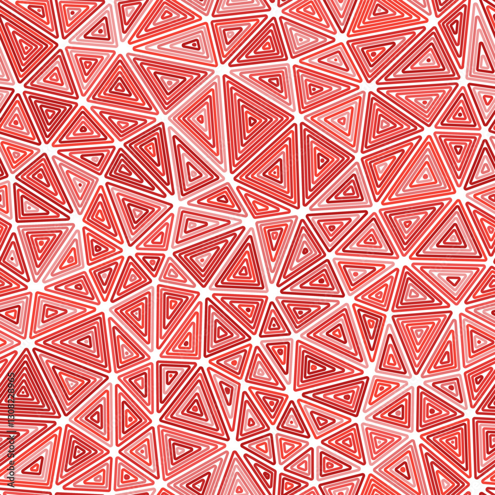 Poster geometric background. medium triangles size. multiple repeated inner triangles. mono tone colored st