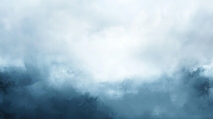 Naklejka premium Abstract representation of sadness with muted blue and gray tones reflecting a rainy atmosphere and blurred edges Generative AI