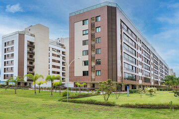 Noroeste - New expensive neighborhood being built in Brasilia, in the area listed as historical and cultural patrimony of humanity. It was designed by urbanist Lucio Costa. Brazil, 2020