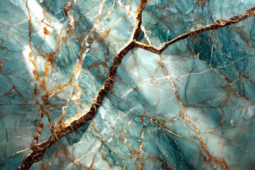 Obraz premium Elegant marble texture featuring warm golden veins for premium design applications