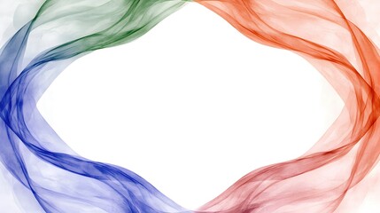 Colorful Swirling Smoke Effect with Space for Text or Images