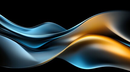Obraz premium Ultramodern gradient with a flowing metallic sheen