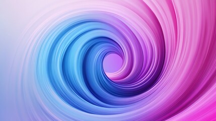 Obraz premium Hypnotic spiral vortex with monochrome gradient, surreal abstract background