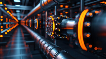 A large metal pipe demonstrating heavy-duty construction and its significance in industrial piping systems and networks