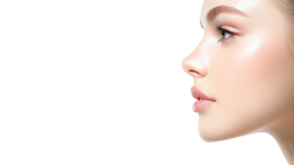 Woman in shadow, a captivating portrait against mysterious black backdrop 