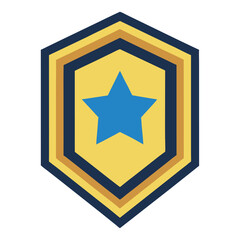 Police Logo Shield Gold