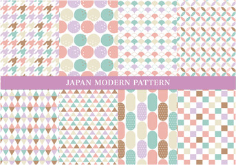 和モダン柄＊シームレスパターンセットB