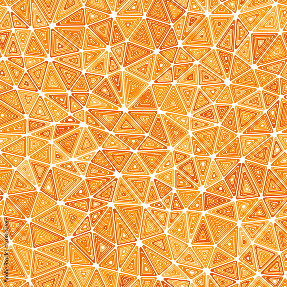 Poster triangle shapes background. compact triangle size. multiple repeated inner triangles. mono-tone colo
