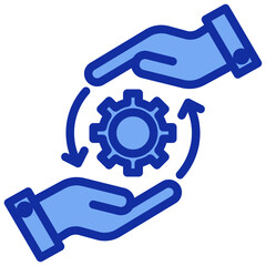 Development Blue Color Icon