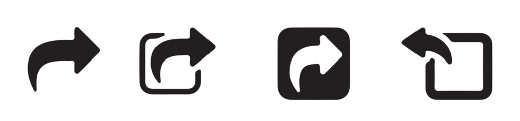 Naklejka premium Share icon set. Share arrow, link, connection icon.Arrow symbol. button connection illustration sign collection.vector illustration eps 10.