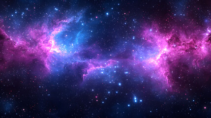 Fototapeta premium A beautiful view of a nebula filled with glowing stars