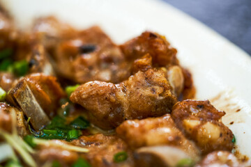 Delicious steamed pork ribs, a classic Cantonese dish