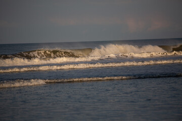 Crashing Waves OBX Sunset Reflection