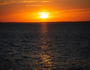 Outer banks Sunset over the sound