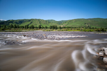 the river in the mountains
