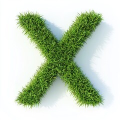 Obraz premium Eco-friendly cross made of grass
