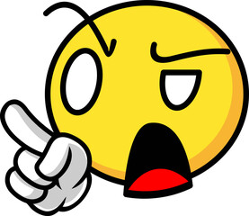 Retro Emoticon Sticker Element Set