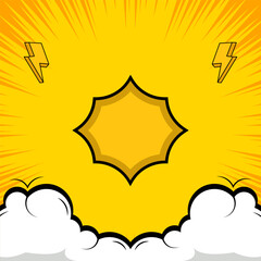 vector illustration of a sun