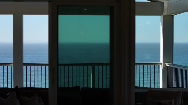 Balcony Reveal from Neskowin Oregon on Highway 101 Pacific Ocean Waves Crashing at Neskowin Ghost Forest and Haystack Rock