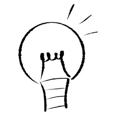 手描きの豆電球