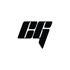 CG monogram logo design letter text name symbol monochrome logotype alphabet character simple logo