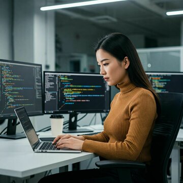 Computer and Programming Code Background &ndash; Ideal for Tech, Coding, and Developer Websites or Promotional Materials