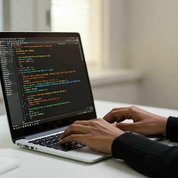 Computer and Programming Code Background &ndash; Ideal for Tech, Coding, and Developer Websites or Promotional Materials