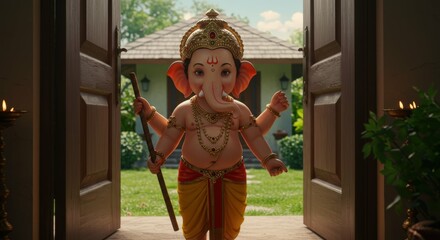 Fototapeta premium Hindu lord Ganesha | Ganpati | Ganesh | Ganpati festival | Ganesh Chaturthi