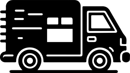 fast delivery icon isolated on white background
