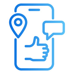 Obraz premium digital media Gradient icon