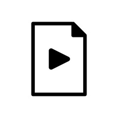 video play file icon vector sign
